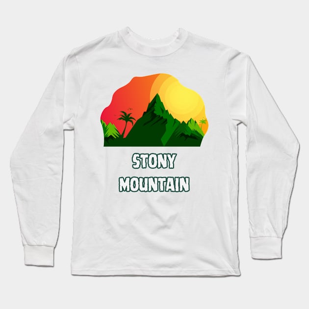 Stony Mountain Long Sleeve T-Shirt by Canada Cities